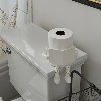 Porte papier toilette solution compacte pour petits espaces