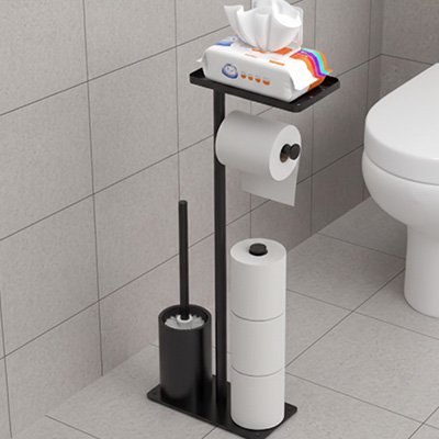 Porte rouleau papier toilette avec une bonne stabilité