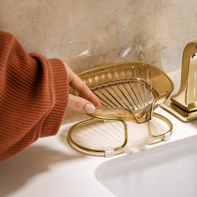 Porte savon à conception ouverte permettant un nettoyage rapide