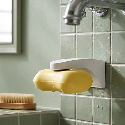 Porte savon aimante a fixation adhésive solide