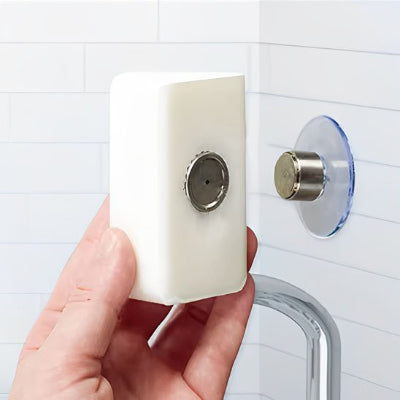 Porte savon aimante pastille métallique à insérer dans le savon 