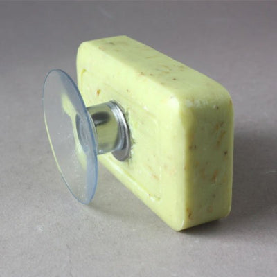 Porte savon aimante permettant évacuation eau  et séchage rapide 