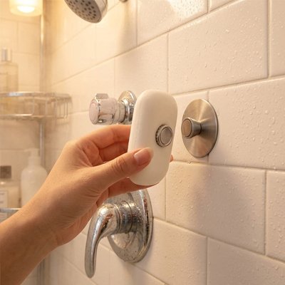 Porte-savon aimanté qui se fixe directement sur le mur