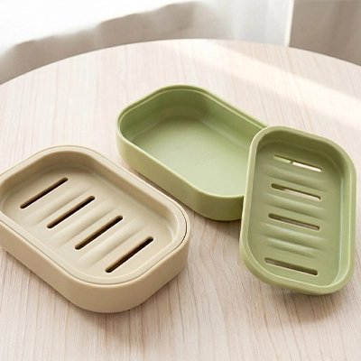 Porte-savon avec système drainant pour garder le savon sec