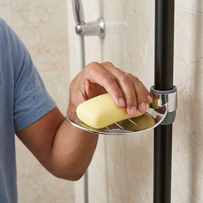 Porte savon douche a surface lisse facile à nettoyer
