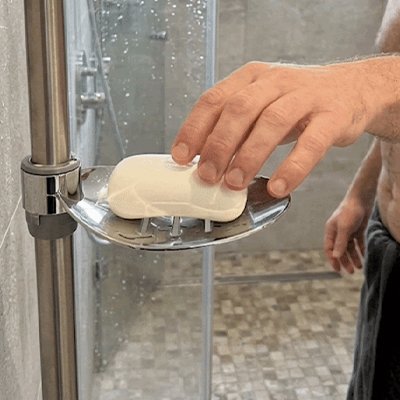 Porte savon douche peut être déplacé sur à  hauteur