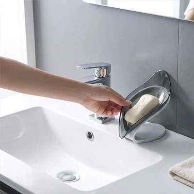 Porte-savon en plastique semi-transparent offrant un aspect moderne