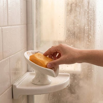 Porte savon fait de matériau résistant à l'humidité