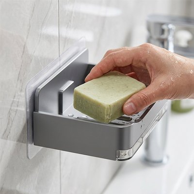 Porte-savon mural adaptée aux environnements humides 