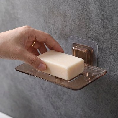 Porte savon mural rigide traité anti-traces qui supporte l'humidité 