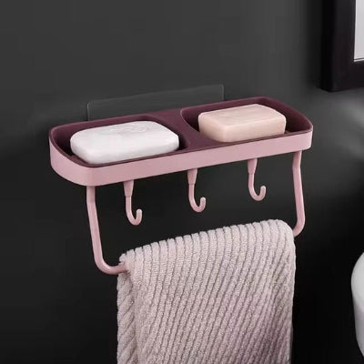 porte-savon-mural-rose