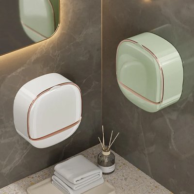 Porte savon pour douche optimisées pour s'adapter aux petits espaces