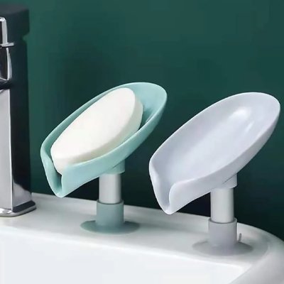 Porte-savon ventouse  évitant la stagnation d'eau 