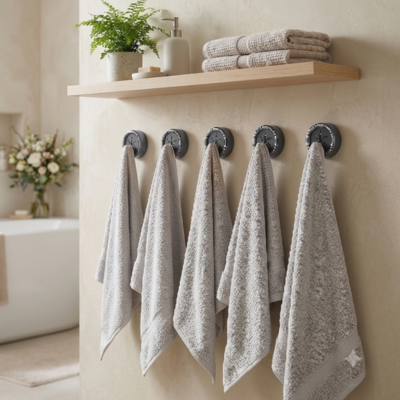 porte serviette pour chaque membre de la famille