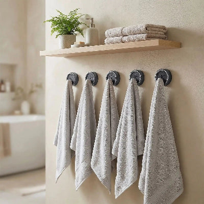 porte serviette pour chaque membre de la famille
