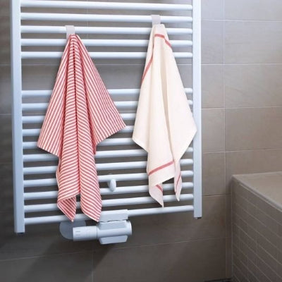 porte serviette proposé en blanc noir et transparent 