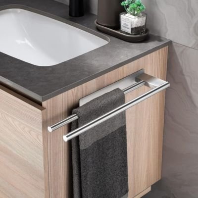 Porte serviette salle de bain au design multifonction support double