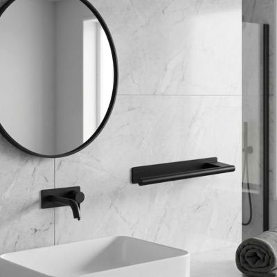 Porte serviette salle de bain design minimaliste et lignes epurees 