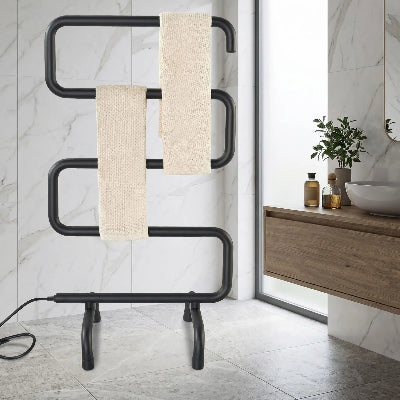 porte serviettes chauffant en forme de s