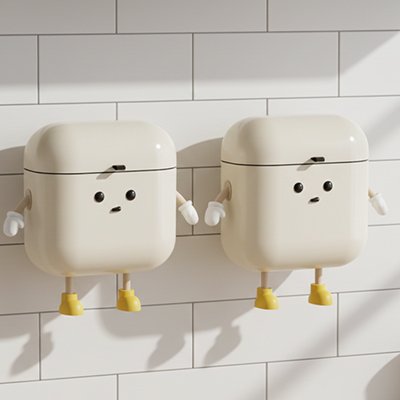 Poubelle murale​ qui transforme un objet utilitaire en élément décoratif