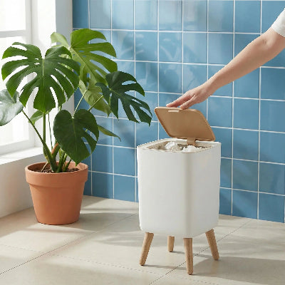 poubelle-salle-de-bain-avec-couvercle-en-plastiqe-immitation-bambou