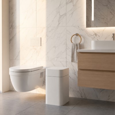 poubelle-salle-de-bain-de-forme-carré-blanche