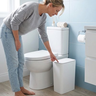 Poubelle salle de bain disponible en plusieurs coloris modernes