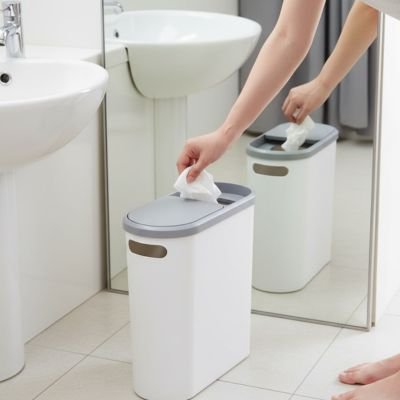 Poubelle salle de bain en plastique durable