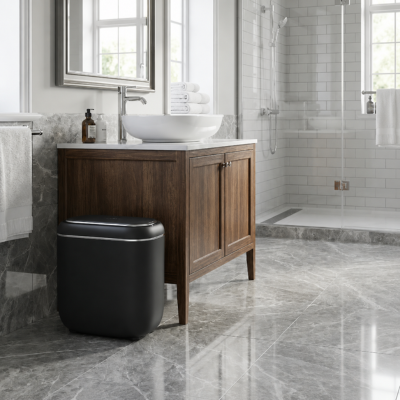 poubelle-salle-de-bain-noir-de-forme-ovale-sans-contact