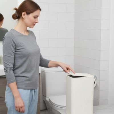 Poubelle salle de bain peut ce placer partout