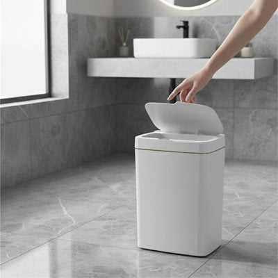 Poubelle wc couvercle se referme silencieusement