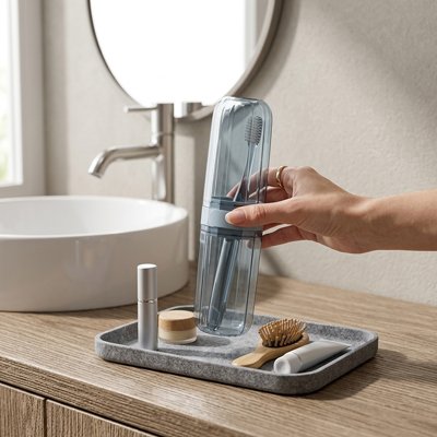 Protection de brosse à dents portable résistante aux chocs