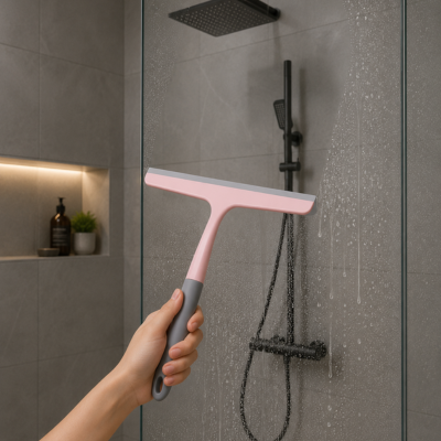 Raclette de douche en silicone utilisée pour éliminer les gouttes 
