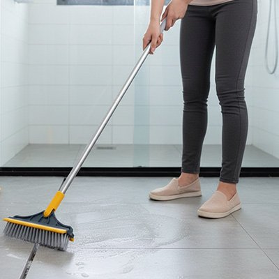  Raclette de nettoyage avec brosse pour salle de bain moderne