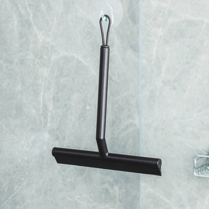 Raclette vitre douche avec manche texturée et anneau pratique 