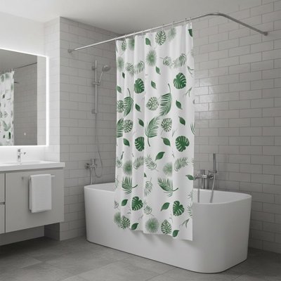 Rideau de douche anti moisissure lavable en machine 