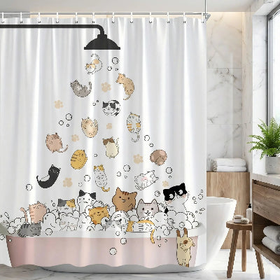 rideau-de-douche-avec-chats-ludique