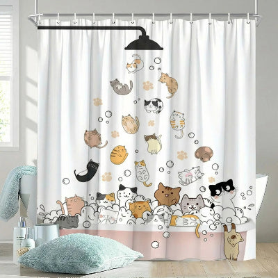 rideau-de-douche-avec-chats-mignon