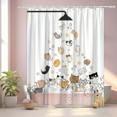 rideau-de-douche-avec-chats