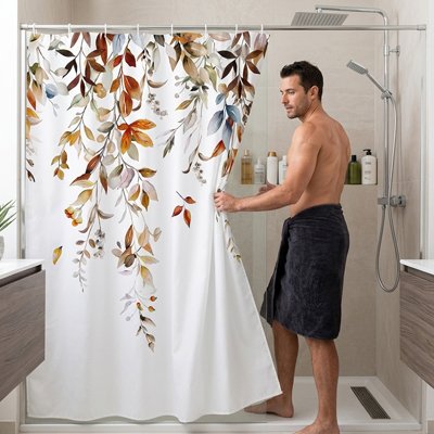 Rideau de douche intimité tout en laissant passer une lumière