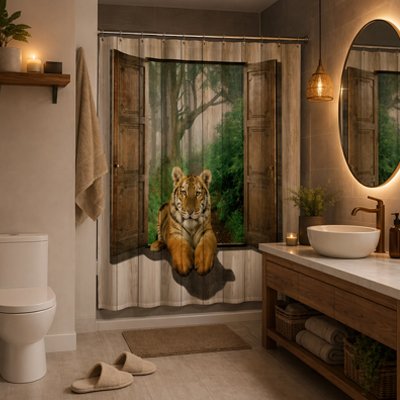Rideau de douche lavable en machine pour un nettoyage simple 