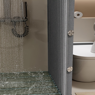 rideau de douche pliant qui peut être utiliser pour fenêtre