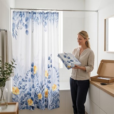Rideau de douche s'intègrant harmonieusement dans différents styles d'intérieur 
