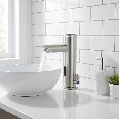  robinet de lavabo sans contact l'eau-coule instantane