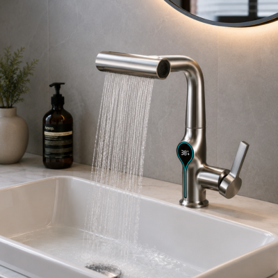 Robinet de salle de bain avec rotation 360 degrés