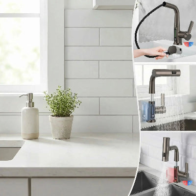 robinet pour lavabo avec plusieurs modes de jets