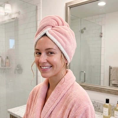 Serviette cheveux ultra-absorbante idéale pour envelopper les cheveux mouillés