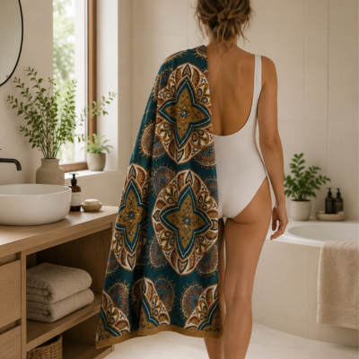 Serviette de bain conservent leur éclat même après utilisations répétées