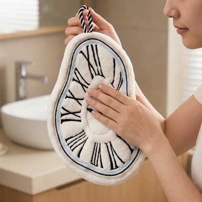 Serviette essuie-main réutilisable pour salle de bain élégante 