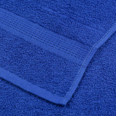 serviette invité bleu en coton doux absorbant